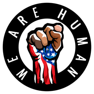 We Are Human Official Logo. No matter your color, religion, sexual preference or political views. God created Humans and we need to stand strong together.